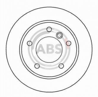 Диск тормозной (задний) BMW 3 (E36/E46) 95-05 (276x19) A.B.S. 16339 (фото 1)
