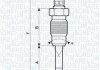 Свічка розжарювання Renault Clio,Megane 1.9D MAGNETI MARELLI 062900016304 (фото 1)