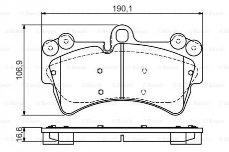 Колодки тормозные (передние) Audi Q7/Porsche Cayenne/ VW Touareg 3.0-6.0 02- BOSCH 0986495435