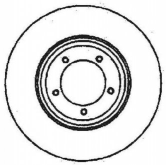 Диск тормозной (передний) Ford Transit 85-92 (254x14.3) Jurid 561378JC