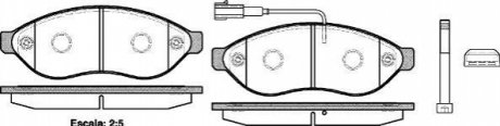 Гальмівні колодки перед. Jumper/Ducato/Boxer 06- (1.1-1.5t) WOKING P13373.01