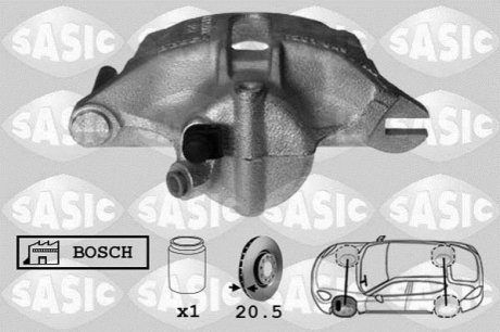 Суппорт передний L 20mm (тип Bosch) Kangoo/Berlingo/Partner SASIC 6504002