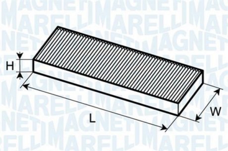 RENAULT фільтр повітряний салону ESPACE 02- MAGNETI MARELLI 350203061860