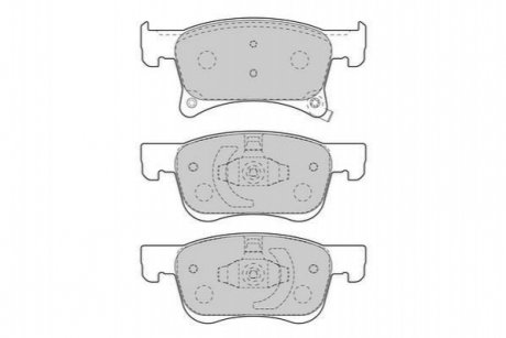 OPEL колодки гальм. передн. Corsa E 1,0-1,4 14-, Adam Jurid 573657J