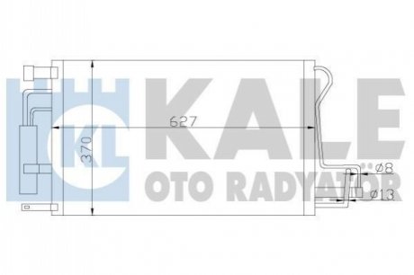 Радиатор кондиционера Hyundai Tucson/Kia Sportage 2.0D 04- Kale 379900 (фото 1)