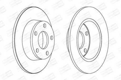 AUDI диск гальмівний задн Audi A6/A6 Avant Quattro CHAMPION 562690CH