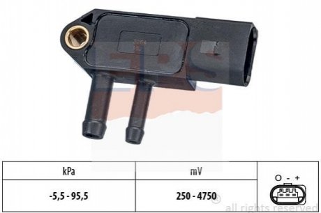 Датчик давления выхлопных газов VW Crafter 2.5TDI (сажевый фильтр) EPS 1.993.264