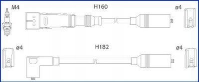 Провода зажигания Audi A6 2.0i 94-97 (к-кт) HITACHI 134717 (фото 1)
