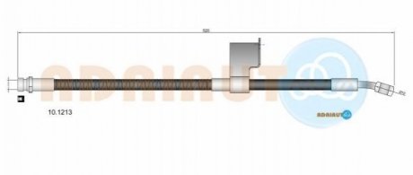 HYUNDAI гальмівний шланг передн.. прав. Accent 94- ADRIAUTO 10.1213