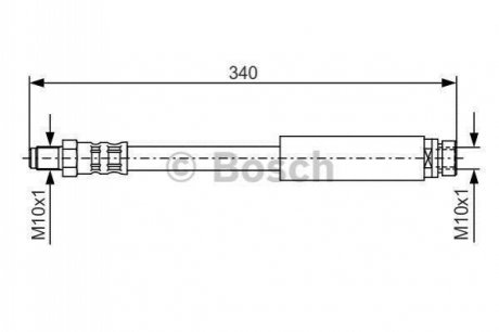 FORD шланг гальмівний передн. Scorpio 95- BMW E30 2,5 BOSCH 1987476433