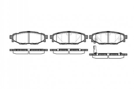 Колодки тормозные (задние) Subaru Forester/Impreza 08-/Legacy 03-14/Outback 03-/Toyota GT 12- WOKING P10363.01