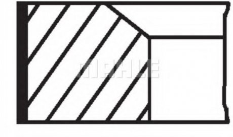 A_Комплект поршневих кілець BMW, знято з виробництва MAHLE / KNECHT 08232V0 (фото 1)