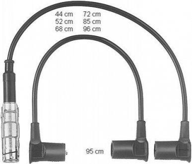 Провода зажигания MB E-class (W124)/G-class (W463) 2.6/3.0E 90-97 (к-кт) CHAMPION CLS250 (фото 1)