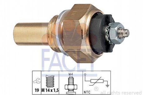 Датчик температури охолоджуваної рідини MB 609-814D (24V) FACET 7.3112