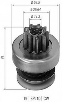 Бендикс OPEL Record 1,8-2,0 86-/2,0-2,3D MAGNETI MARELLI 940113020086