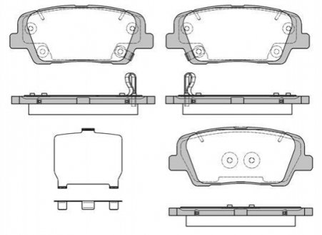 Колодки тормозные (задние) Hyundai Santa Fe II 06-/Kia Sorento II 09- REMSA 1274.09