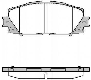 Колодки тормозные (передние) Toyota Prius 08- REMSA 1224.10