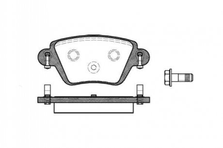 Колодки тормозные (задние) Ford Mondeo III 1.8-2.2 00-07 WOKING P6773.10 (фото 1)