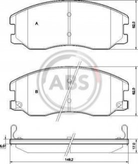 Колодки тормозные (передние) Chevrolet Captiva/Opel Antara A 06- A.B.S. 37582