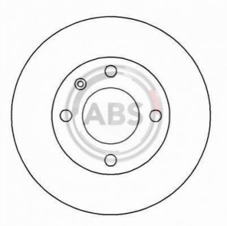 Гальмівний диск перед. Escort III/IV/Sierra -93 (260x24) A.B.S. 15771 (фото 1)