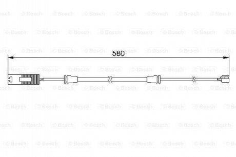 Датчик зношув.гальм колодок BMW 750i E38 \'\'F \'\'94-01 BOSCH 1987474941