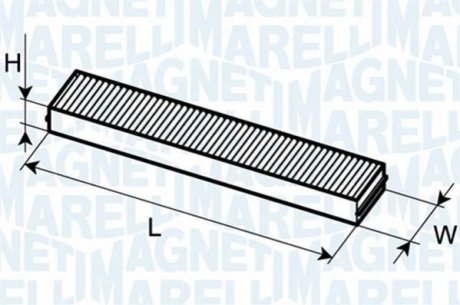 Фильтр салона Ford Mondeo 00-09 MAGNETI MARELLI 350203061870