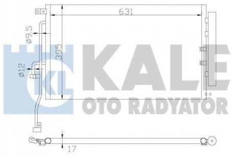 Радиатор кондиционера Chevrolet Captiva/Opel Antara A 2.0 06- Kale 391000