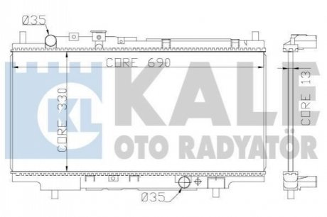 Радиатор охлаждения Mazda 323 1.3-1.8 94-98 Kale 359800