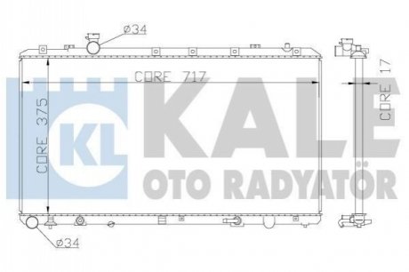 SUZUKI радіатор охолодження SX4 1.6 06-,Fiat Sedici Kale 342120