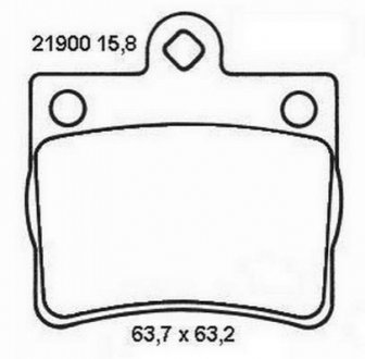 Колодки тормозные (задние) MB C-class (W202) 93-00 Jurid 573053J (фото 1)