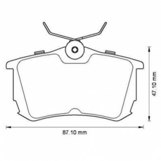 TOYOTA гальмівні колодки задн. Corolla 1.4/1.9 00- Jurid 572520J