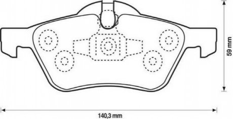 Колодки тормозные (передние) Mini Cooper/One 01-06 Jurid 571992J