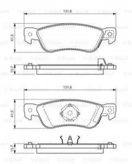 Прокладка крышки ГРМ BMW 3(E46)/5 (E39) 2.0d 98-03 (заменен на 452.582) BOSCH 0986424262