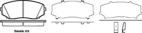 Колодки тормозные (передние) Mazda CX-7 06-14/CX-9/Ford USA Edge 06-/Mitsubishi L200/Pajero Sport 14 WOKING P13673.02