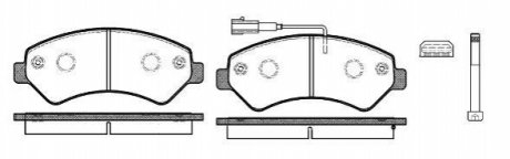 Колодки тормозные (передние) Citroen Jumper/Fiat Ducato/Peugeot Boxer 2.0-3.0HDi 06- R16 WOKING P13753.12