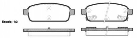 Колодки тормозные (задние) Nissan Rogue 10-13/Opel Zafira C/Mokka 11-/Astra J/Chevrolet Cruze 09- WOKING P15323.02