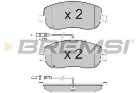 Колодки тормозные (передние) Fiat Scudo/Peugeot Expert 96-06 BREMSI BP3028