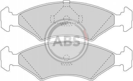 Колодки тормозные (передние) Ford Escort/Orion 80-90/Fiesta 81-97/Sierra 82-93 A.B.S. 36446 (фото 1)