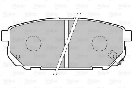 Гальмівні колодки дискові KIA Sorento "2,4-3,5 "R "02>> Valeo 301823