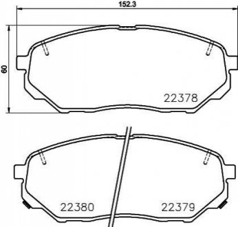 Колодки тормозные (передние) Hyundai Santa Fe IV/Kia Sorento 2.0-3.3 15- NISSHINBO NP6098