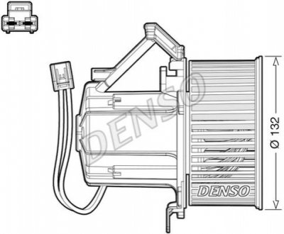 Моторчик печки Audi A4/A5/Q5 09-17 DENSO DEA02008 (фото 1)