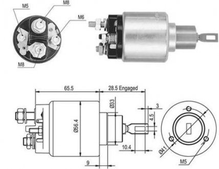 Втягувальне реле BMW E34 [940113050048] MAGNETI MARELLI AME0048