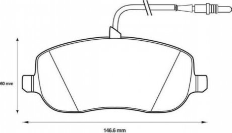 Колодки тормозные (передние) Citroen C8 02-/Jumpy/Fiat Scudo/Peugeot Expert 95-06/807 02- Jurid 573096J