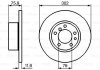 Диск тормозной (передний) BMW 5 (E34) 88-96 (302x11.7) BOSCH 0986478319 (фото 1)