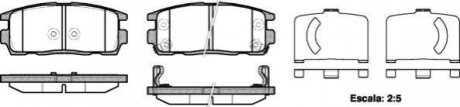 Колодки тормозные (задние) Opel Antara A/Chevrolet Captiva 06- WOKING P13603.12 (фото 1)
