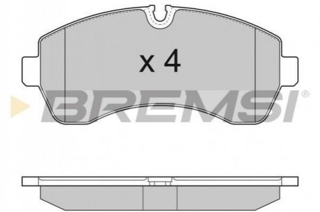 Колодки тормозные (передние) MB Sprinter 509-515CDI/VW Crafter 50 06- (спарка) BREMSI BP3290