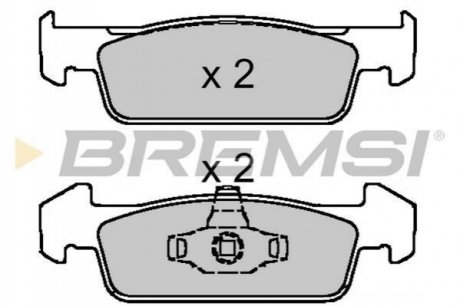 Колодки тормозные (передние) Dacia Logan II/Sandero II 12-/Renault Logan 11-/Sandero 13/Clio IV 18- BREMSI BP3647