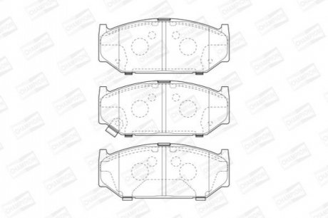 SUZUKI гальмівні колодки передн.Swift III 05- CHAMPION 573417CH