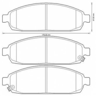 Колодки тормозные (передние) Jeep Grand Cherokee III/IV 04-/Commander 05-10 Jurid 573340J