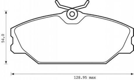 Колодки тормозные (передние) Renault Clio II 00-09/Laguna 93-01/Megane/Scenic/Safrane 96-03 Jurid 573008J (фото 1)